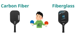 So sánh Vợt Gearbox Pickleball bề mặt bằng Carbon với sợi thủy tinh